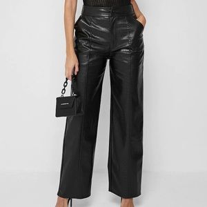 Black Vegan Croc Broken Heart Trousers SZ 12